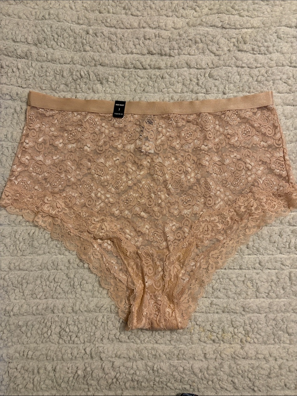 Torrid Lace High-Waist Cheeky - Blush Pink